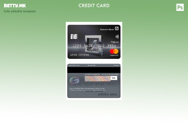 модерен стил Мексико Дојче банка mastercard платина шаблон